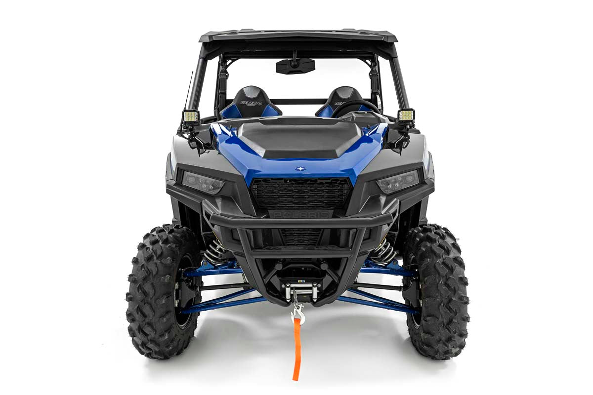 LED Light Kit | Cage Mount | 2" Black Pair | Spot | Polaris General XP 4 1000