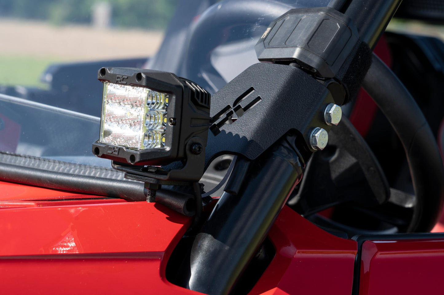 LED Light Kit | Cage Mount | 2" Chrome Pair | Wide Angle | Honda Talon 1000