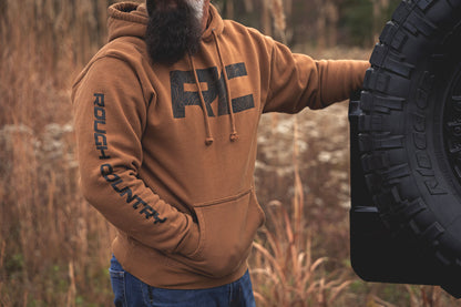 Rough Country Hoodie | RC Topographical Sleeve | Saddle | MD
