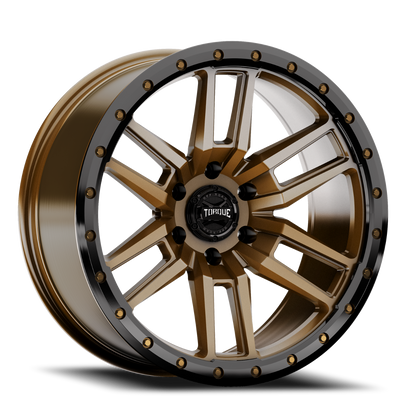 Torque Pritchett | Bronze w/Black Lip | 18x9 | 6x5.5 | -12mm