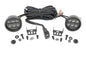 LED Light Kit | Ditch Mount | 3.5" Black Round Pair | Amber DRL | Ford Bronco (21-26)