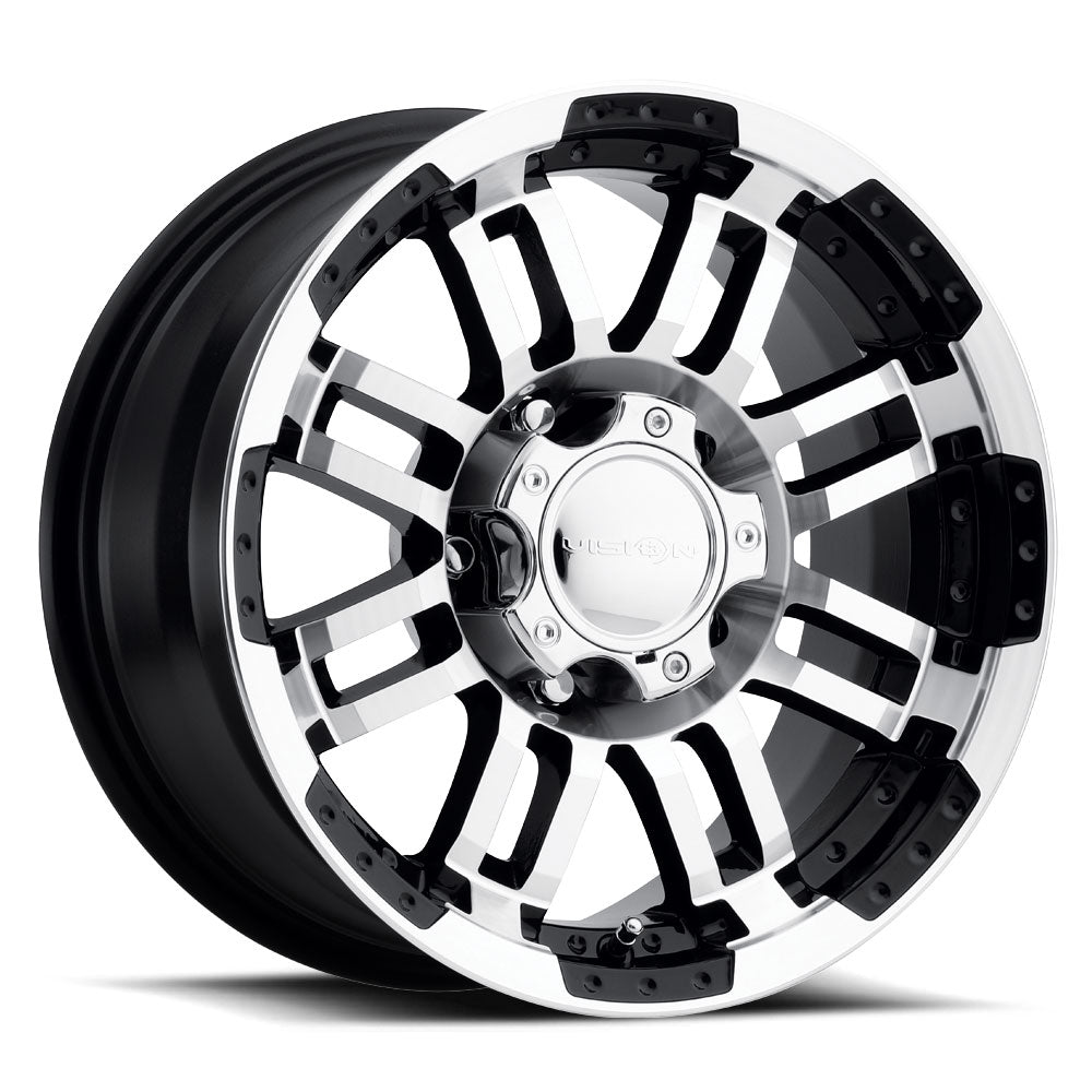 Vision Vw 16X6 Gloss Black Machined Face Wheel